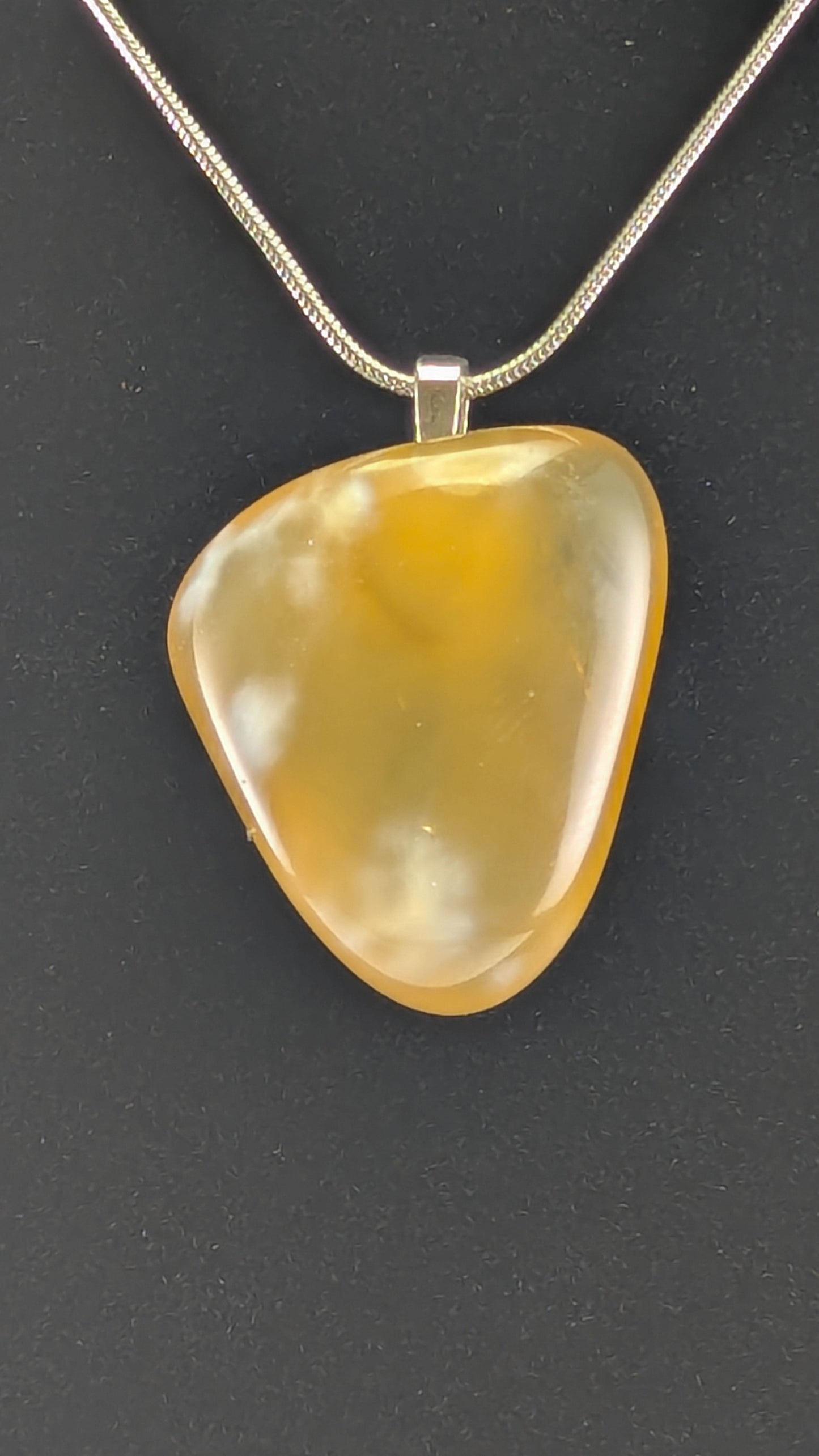Yellow Chalcedony Pendant